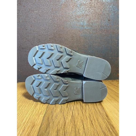 Sorel Emelie Women's Waterproof Green Leather Combat Boot size US 7.5 - Picture 5 of 7